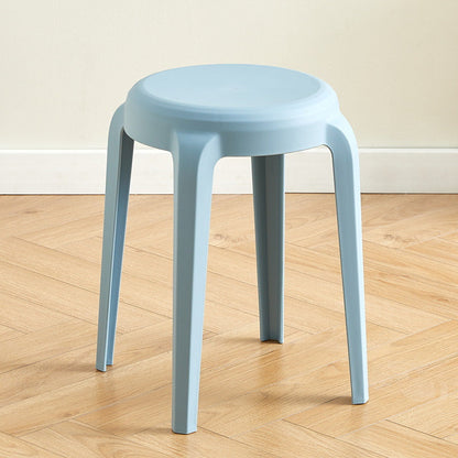 Modern Minimalist Cylindrical LHFPP Dining Chair Backless Armless For Dining Room & Kitchen