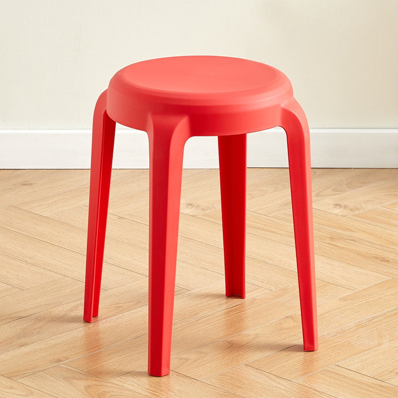 Modern Minimalist Cylindrical LHFPP Dining Chair Backless Armless For Dining Room & Kitchen
