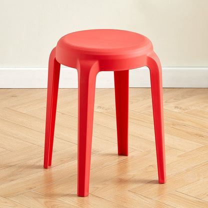 Modern Minimalist Cylindrical LHFPP Dining Chair Backless Armless For Dining Room & Kitchen