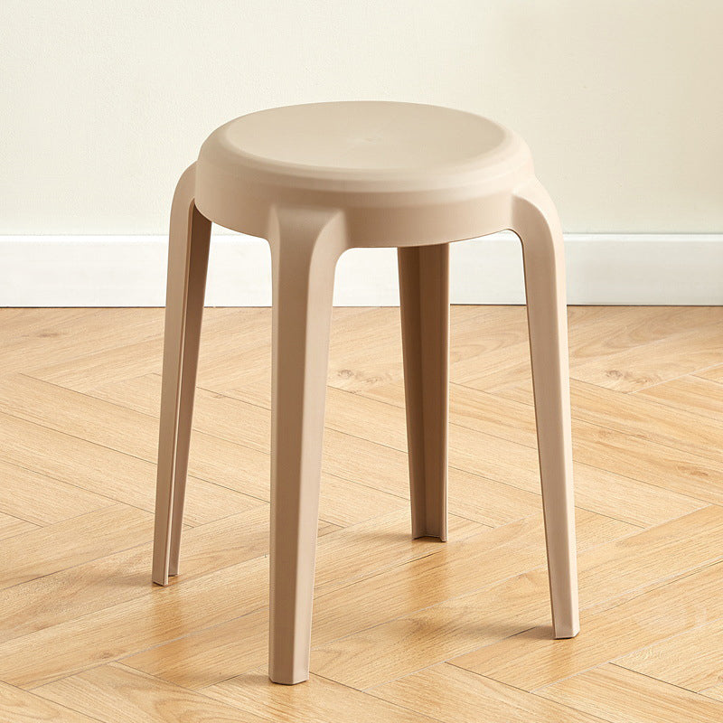 Modern Minimalist Cylindrical LHFPP Dining Chair Backless Armless For Dining Room & Kitchen