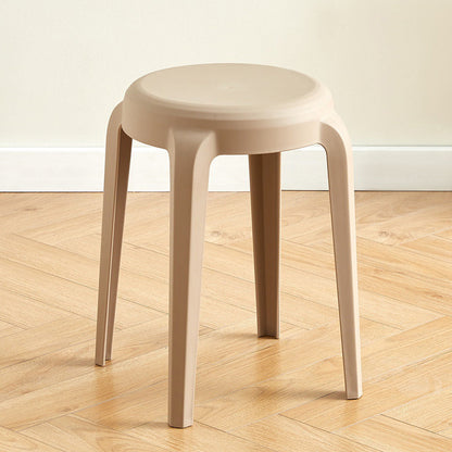 Modern Minimalist Cylindrical LHFPP Dining Chair Backless Armless For Dining Room & Kitchen
