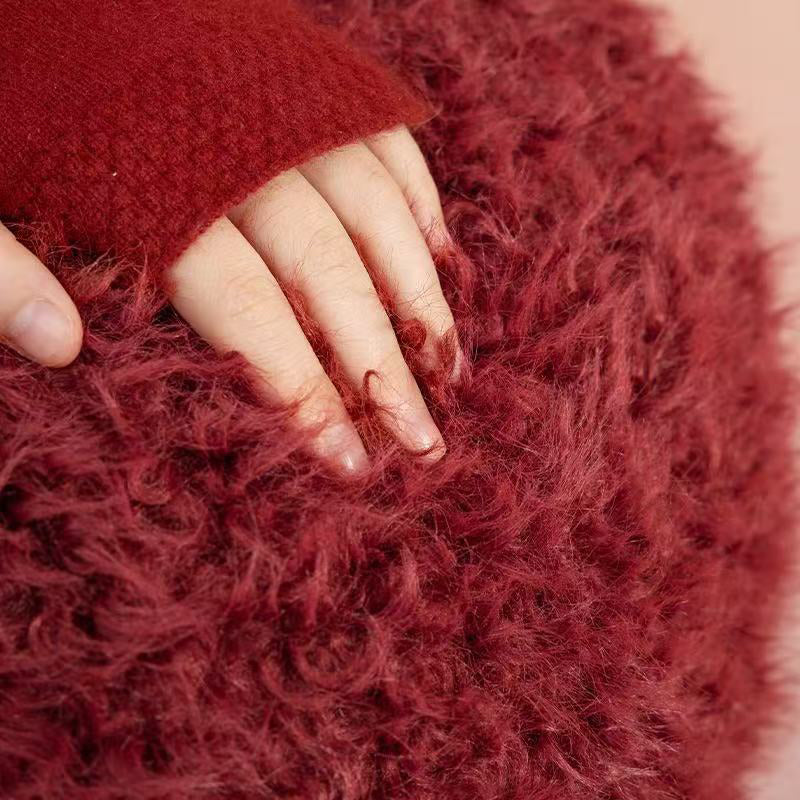 Contemporary Creative Cylindrical Round EPP Particle Short Fleece Kid Low Stool Backless Armless For Living Room