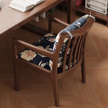Contemporary Nordic Rectangular Linen-Cotton Rubberwood Multi-Layer Plywood Accent Chair Backrest Armrest For Living Room