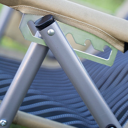 Modern Minimalist Rectangular Steel Oxford Fabric Foldable Camping Chair Backrest Armrest For Garden