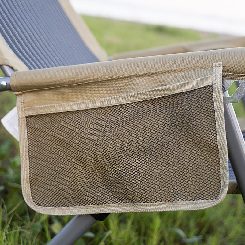 Modern Minimalist Rectangular Steel Oxford Fabric Foldable Camping Chair Backrest Armrest For Garden