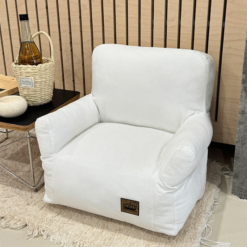 Modern Minimalist Rectangular Fabric PP Cotton Cat Bed Pet Accent Chair Backrest Armrest For Living Room