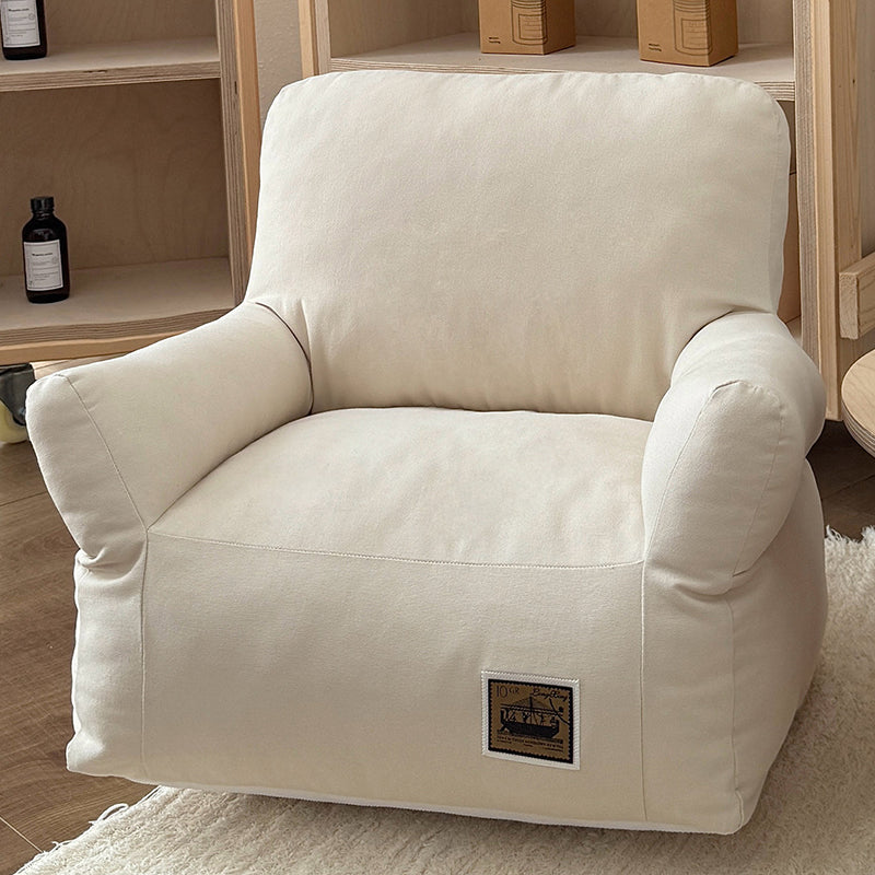 Modern Minimalist Rectangular Fabric PP Cotton Cat Bed Pet Accent Chair Backrest Armrest For Living Room