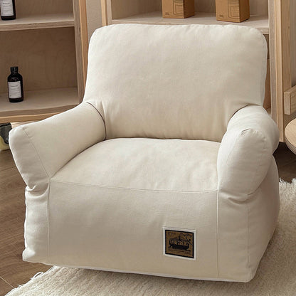 Modern Minimalist Rectangular Fabric PP Cotton Cat Bed Pet Accent Chair Backrest Armrest For Living Room