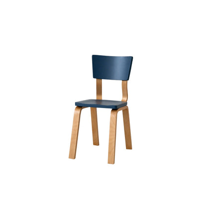 Contemporary Nordic Rectangular Birch Plywood Dining Chair Backrest Armless For Dining Room & Kitchen