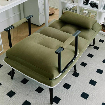 Modern Minimalist Rectangular Breathable Mesh Fabric Steel Foldable Desk Chair Backrest Armrest For Home Office