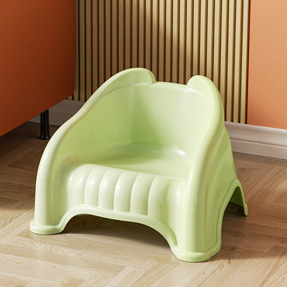Modern Minimalist Curved Bear Design PP Kids Stackable Low Stool Backrest Armless For Living Room