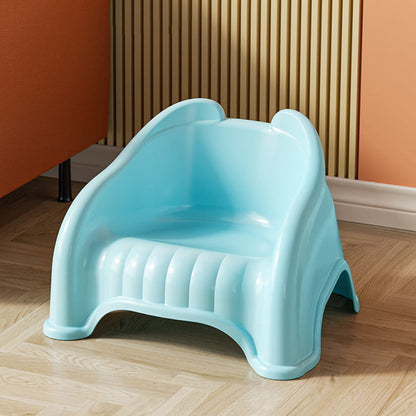Modern Minimalist Curved Bear Design PP Kids Stackable Low Stool Backrest Armless For Living Room