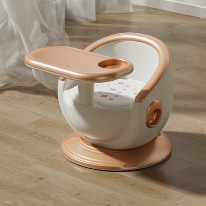 Contemporary Creative Spherical Curved PP PVC Kids Dining Chair Backrest Armless For Dining Room & Kitchen