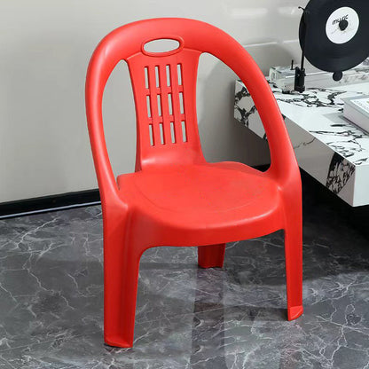 Modern Minimalist Curved Kids PP Stackable Low Stool Backrest Armless For Living Room