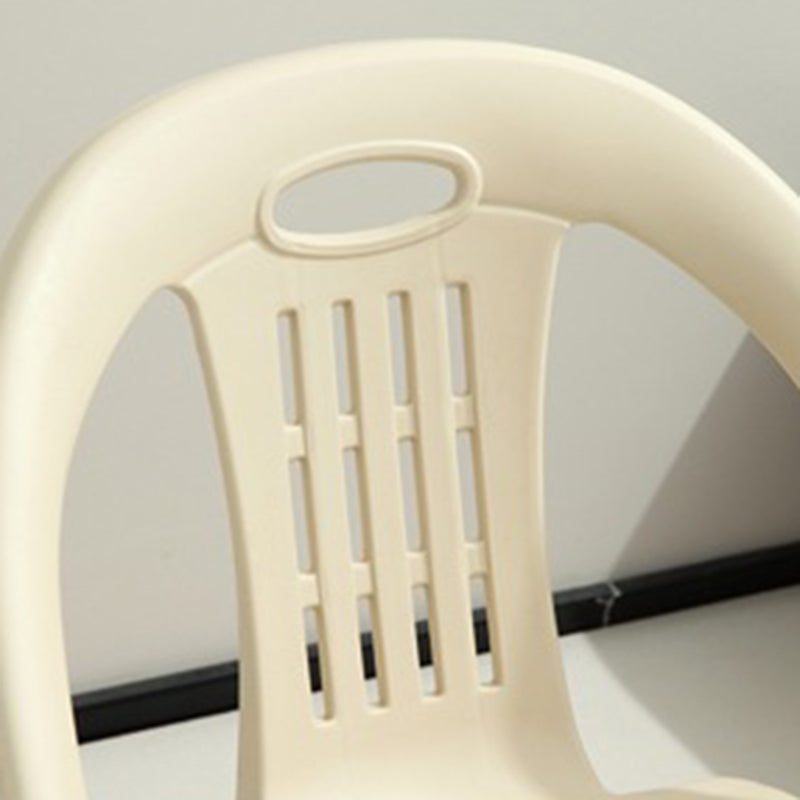 Modern Minimalist Curved Kids PP Stackable Low Stool Backrest Armless For Living Room