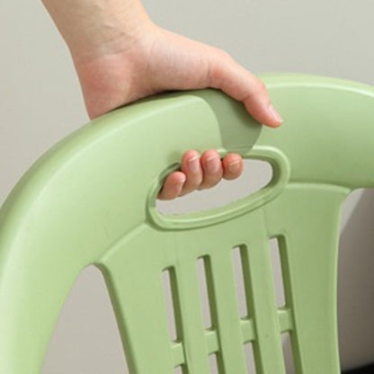 Modern Minimalist Curved Kids PP Stackable Low Stool Backrest Armless For Living Room