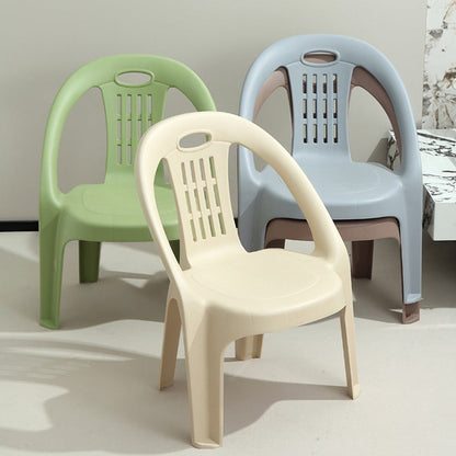 Modern Minimalist Curved Kids PP Stackable Low Stool Backrest Armless For Living Room