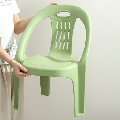 Modern Minimalist Curved Kids PP Stackable Low Stool Backrest Armless For Living Room