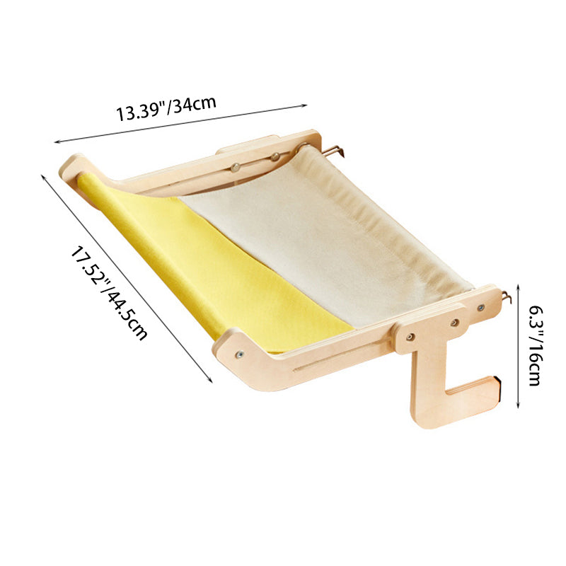 Modern Minimalist Rectangular Multi-Layer Plywood Cotton Linen Stainless Steel Hanging Cat Bed 2-Leg For Bedroom