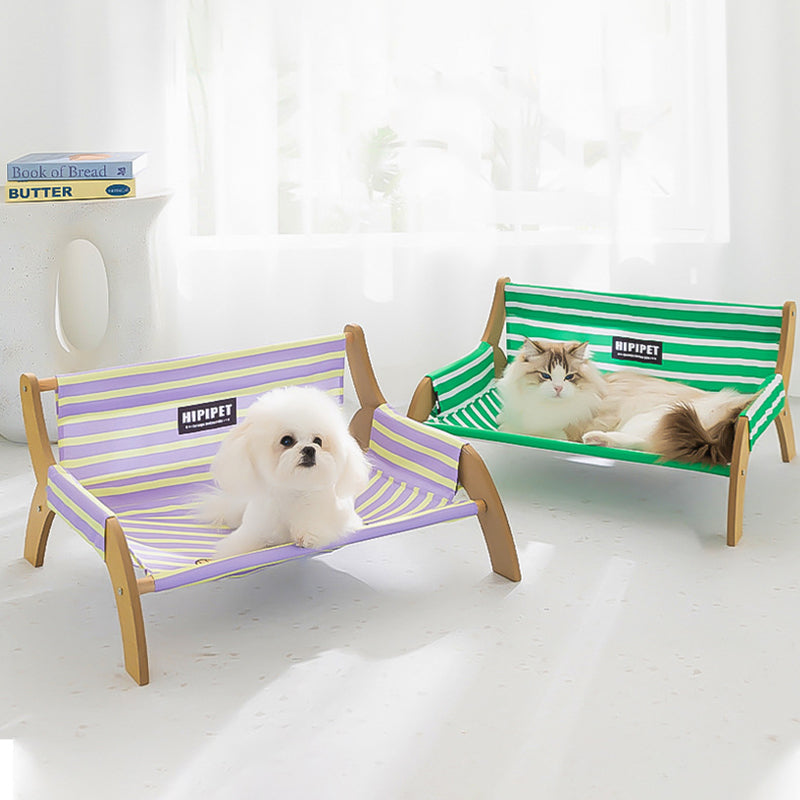 Modern Minimalist Rectangular Medium Density Fiberboard Canvas Dog Cat Bed Backrest Armrest For Bedroom