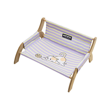 Modern Minimalist Rectangular Medium Density Fiberboard Canvas Dog Cat Bed Backrest Armrest For Bedroom