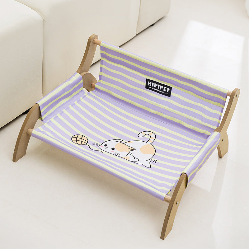 Modern Minimalist Rectangular Medium Density Fiberboard Canvas Dog Cat Bed Backrest Armrest For Bedroom