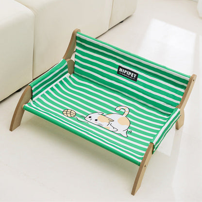 Modern Minimalist Rectangular Medium Density Fiberboard Canvas Dog Cat Bed Backrest Armrest For Bedroom