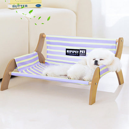 Modern Minimalist Rectangular Medium Density Fiberboard Canvas Dog Cat Bed Backrest Armrest For Bedroom