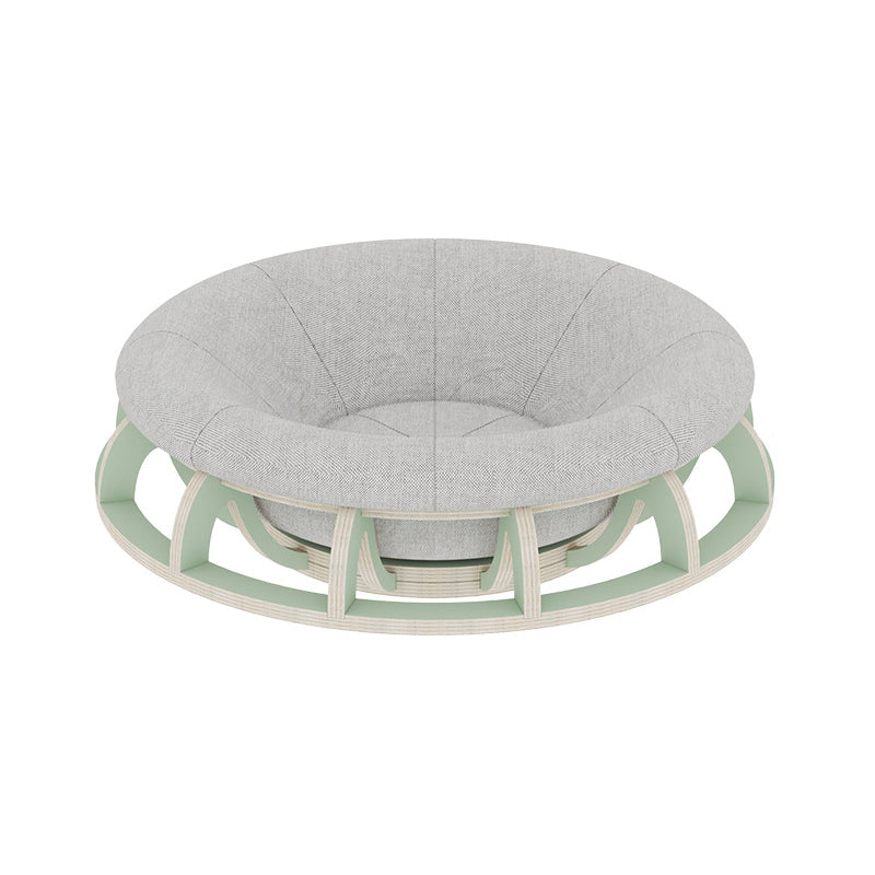 Modern Minimalist Cylindrical Round Gyroscope Multi-Layer Plywood Fabric Cat Bed For Bedroom