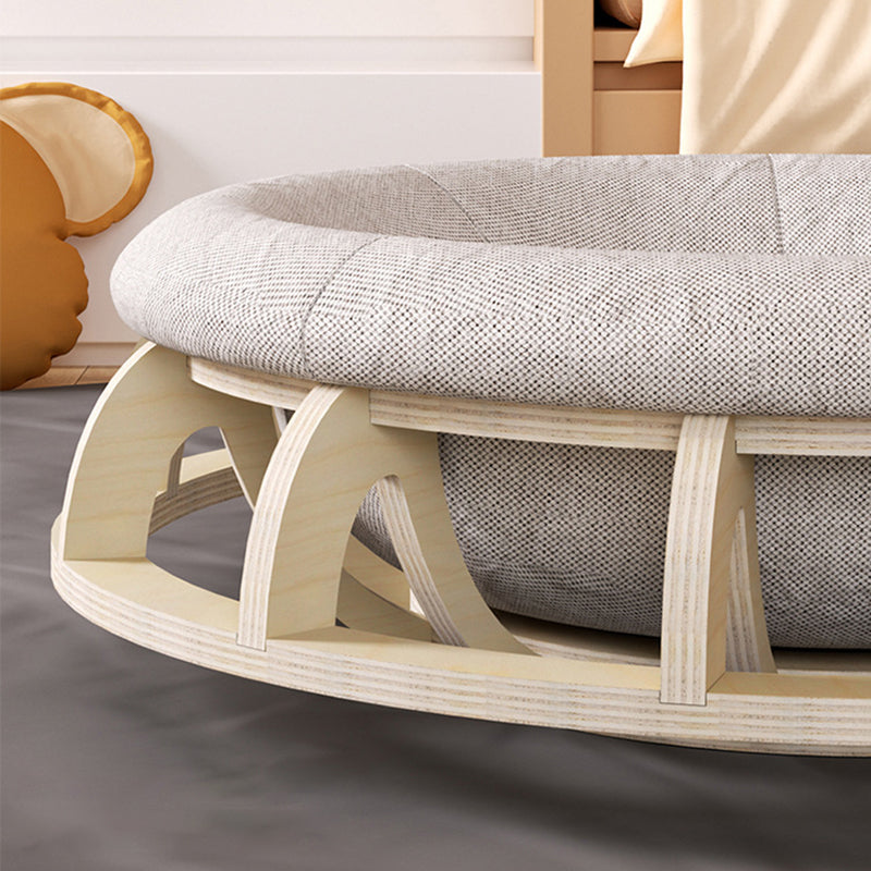 Modern Minimalist Cylindrical Round Gyroscope Multi-Layer Plywood Fabric Cat Bed For Bedroom