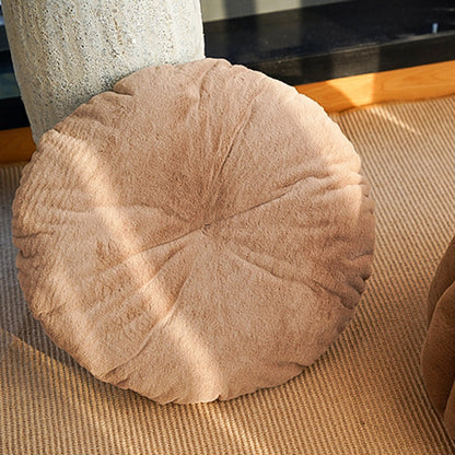 Contemporary Creative Spherical Pumpkin-Shaped Mongolian Yurt Velvet Anti-Slip Dotted Fabric Dog Bed & Cat Bed For Bedroom