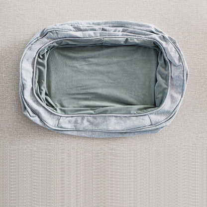 Modern Minimalist Oval Cylindrical Velvet Cotton-Linen Anti-Slip Dotted Fabric Cat Bed & Dog Bed For Bedroom