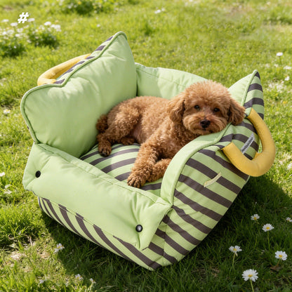 Contemporary Creative Rectangular Nylon-Woven Iron Oxford Fabric Anti-Slip Dotted Fabric Car Cat Bed Dog Bed For Bedroom
