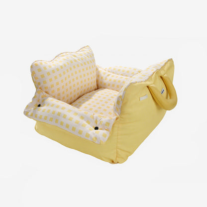 Contemporary Creative Rectangular Nylon-Woven Iron Oxford Fabric Anti-Slip Dotted Fabric Car Cat Bed Dog Bed For Bedroom