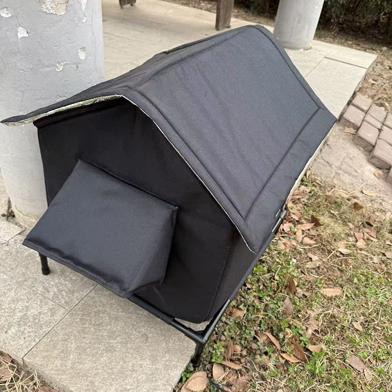 Modern Minimalist Rectangular Waterproof House Oxford Fabric Aluminum Foil Plastic Outdoor Cat Bed Dog Bed For Garden