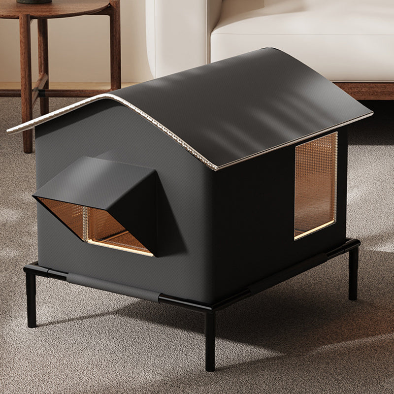 Modern Minimalist Rectangular Waterproof House Oxford Fabric Aluminum Foil Plastic Outdoor Cat Bed Dog Bed For Garden