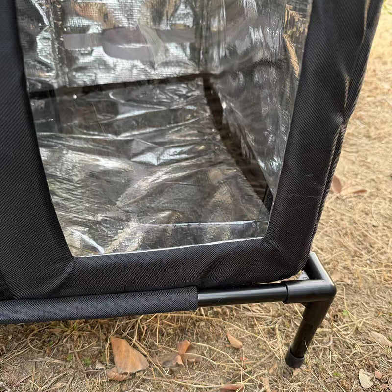 Modern Minimalist Rectangular Waterproof House Oxford Fabric Aluminum Foil Plastic Outdoor Cat Bed Dog Bed For Garden