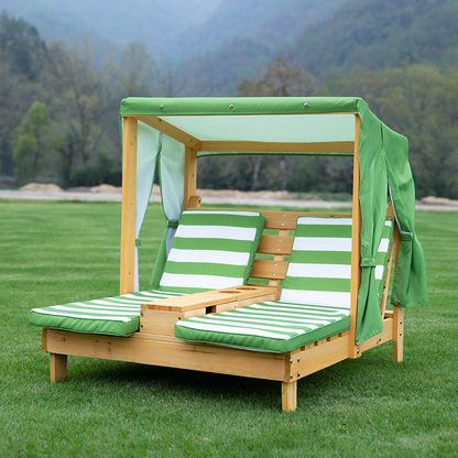 Contemporary Creative Rectangular Kids Polyester Fabric Solid Wood Recliner Backrest For Outdoor