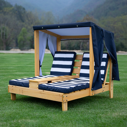 Contemporary Creative Rectangular Kids Polyester Fabric Solid Wood Recliner Backrest For Outdoor