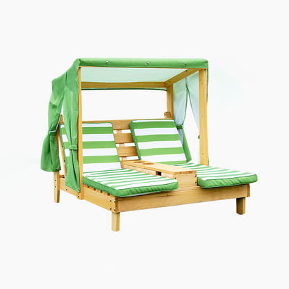 Contemporary Creative Rectangular Kids Polyester Fabric Solid Wood Recliner Backrest For Outdoor