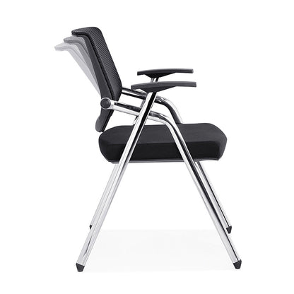 Modern Breathable High-Resilience Foam Mesh Desk Chair - Rectangular Adjustable Armrest Foldable Office Chair For Home Office