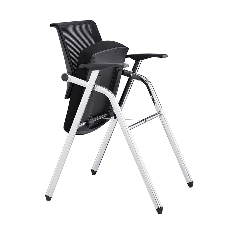 Modern Breathable High-Resilience Foam Mesh Desk Chair - Rectangular Adjustable Armrest Foldable Office Chair For Home Office