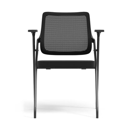 Modern Breathable High-Resilience Foam Mesh Desk Chair - Rectangular Extendable Armrest Foldable Office Chair For Home Office