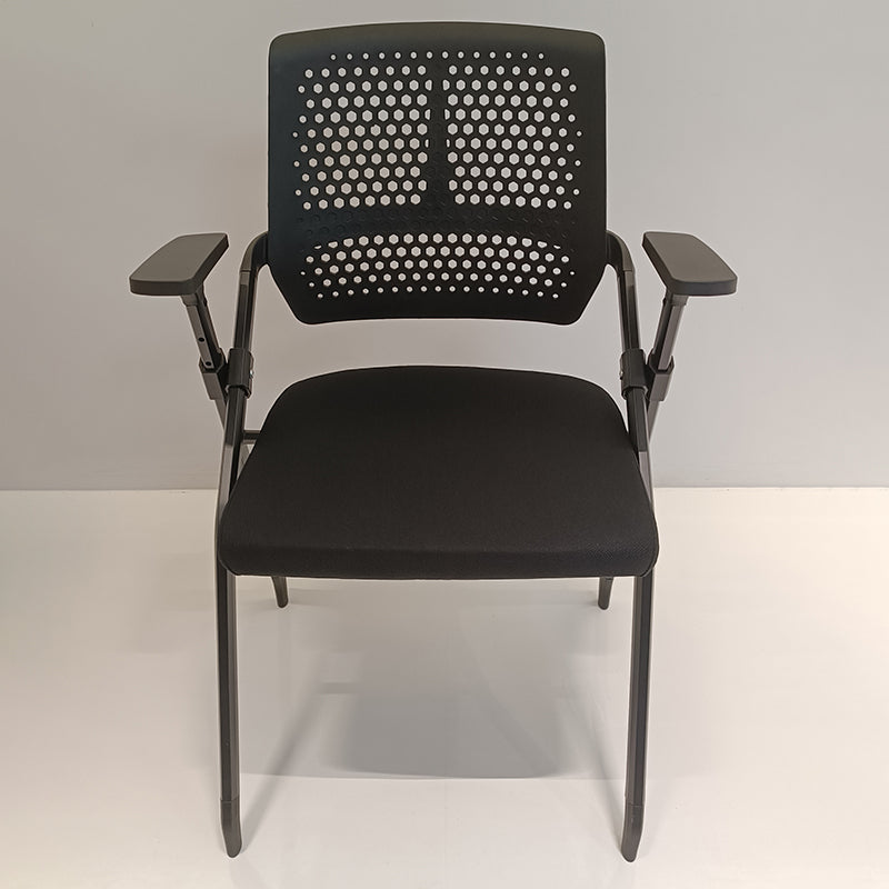 Modern Professional Ergonomic Training Chair - Rectangle Foldable Desk Chair With High-Density Cushion For Home Office
