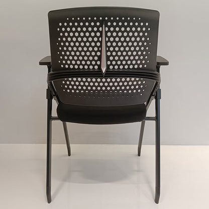 Modern Professional Ergonomic Training Chair - Rectangle Foldable Desk Chair With High-Density Cushion For Home Office
