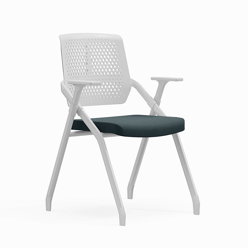 Modern Ergonomic Breathable Mesh Seat High Density Foam Meeting Chair - Rectangular Foldable Training Chair Space Saving Design For Home Office