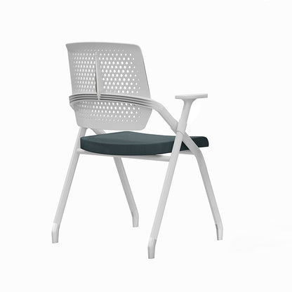 Modern Ergonomic Breathable Mesh Seat High Density Foam Meeting Chair - Rectangular Foldable Training Chair Space Saving Design For Home Office