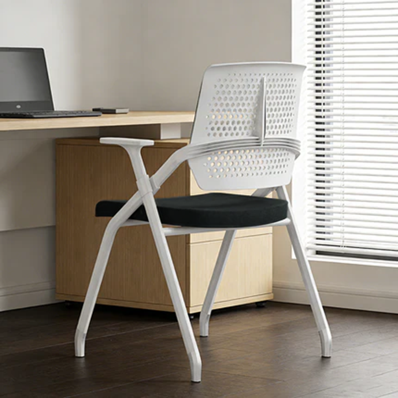 Modern Ergonomic Breathable Mesh Seat High Density Foam Meeting Chair - Rectangular Foldable Training Chair Space Saving Design For Home Office