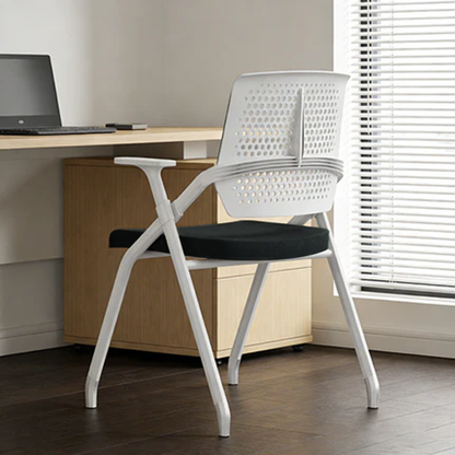 Modern Ergonomic Breathable Mesh Seat High Density Foam Meeting Chair - Rectangular Foldable Training Chair Space Saving Design For Home Office