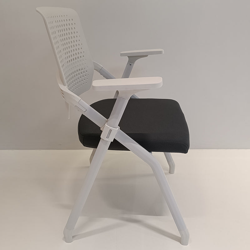 Modern Ergonomic Breathable Mesh Seat High Density Foam Meeting Chair - Rectangular Foldable Training Chair Space Saving Design For Home Office